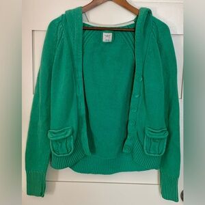 Old Navy Green Hooded Women's Sweater